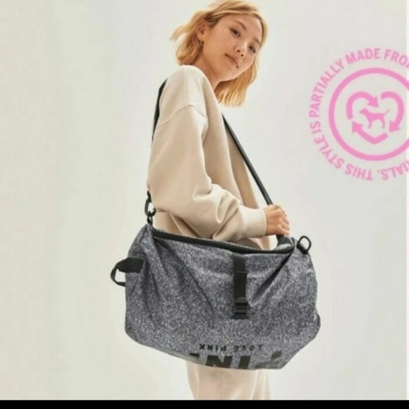 PINK Victorias Secret Convertible Campus Duffle NWT - Picture 2 of 8